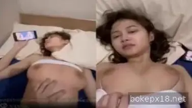 Cewek Seksi Nakal Ngentot Sambil Nonton Bokep
