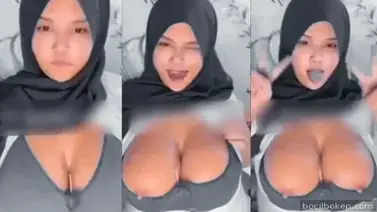 Remas Toket Gede Arrazyny Hijab Montok Indo